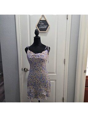 Fashion Nova (Vintage Line) Tabitha Floral Mini Dress Womens Sz S